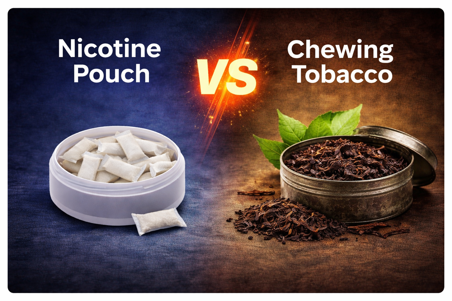 Nicotine Pouch vs Chewing Tobacco