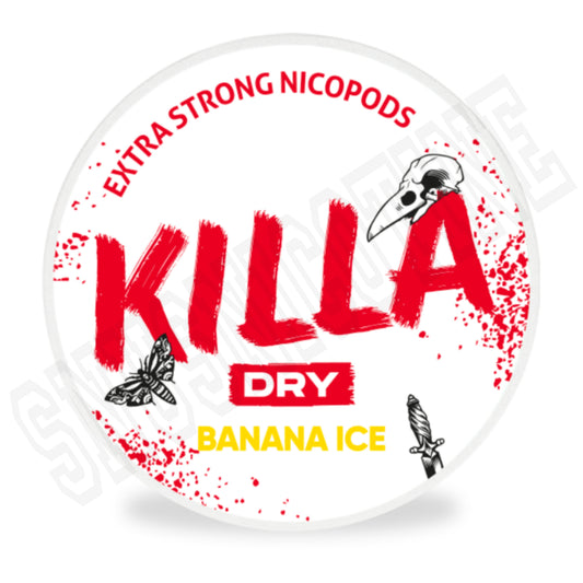 Dry Banana Ice KILLA Nicotine Pouches| Great Deal Today