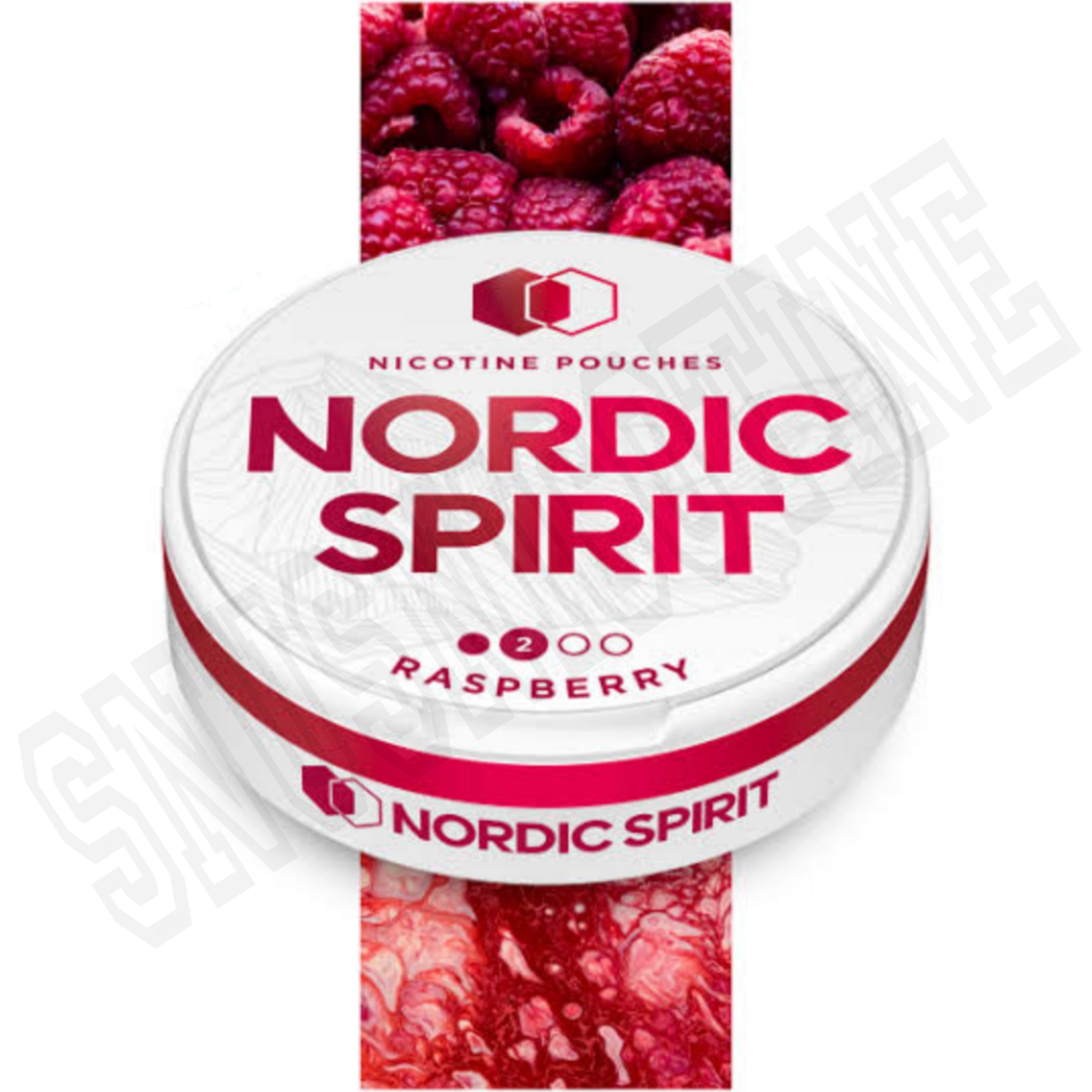One Rasberry Snus Raspberry Nordic Spirit Nicotine Pouches – SNUS Nicotine Pouches